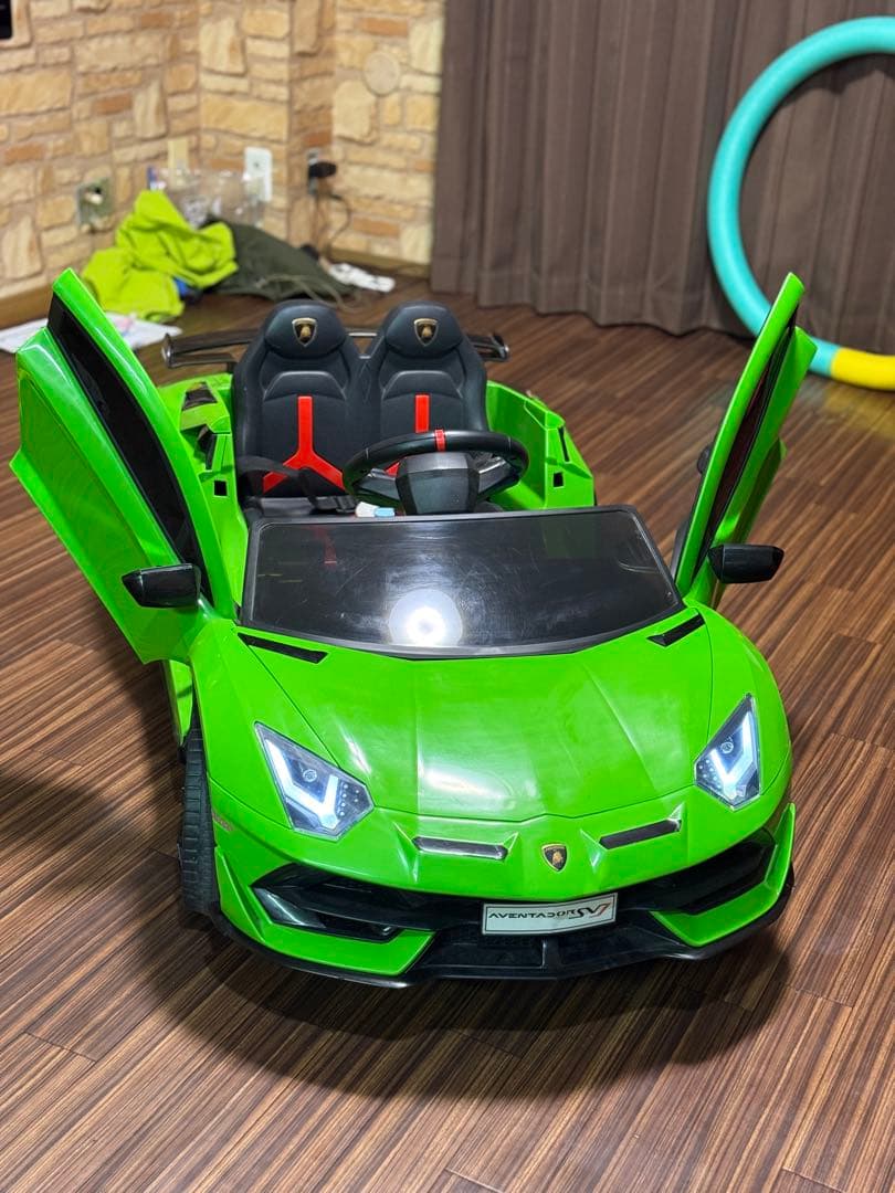 子供用 電動 カート ミニカー ランボルギーニ アベンタドール SVJ 乗用