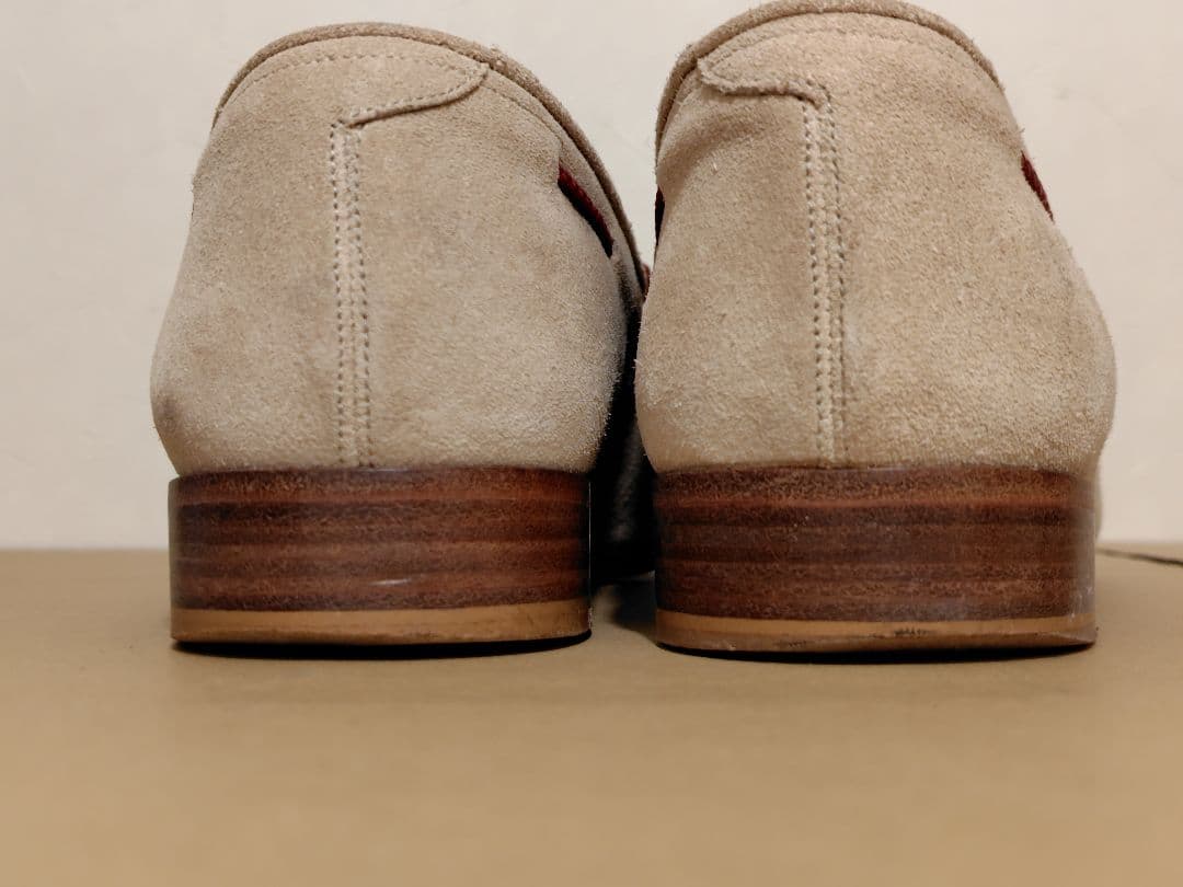 Ducal ベージュ スエード モカシン