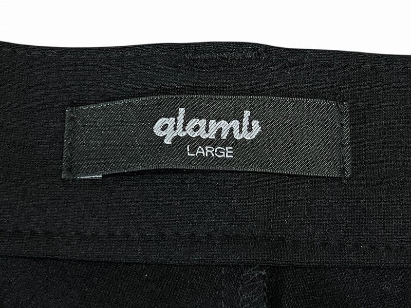 美品 23SS グラム クロップド サルエル カーゴ パンツ 黒 ブラック L