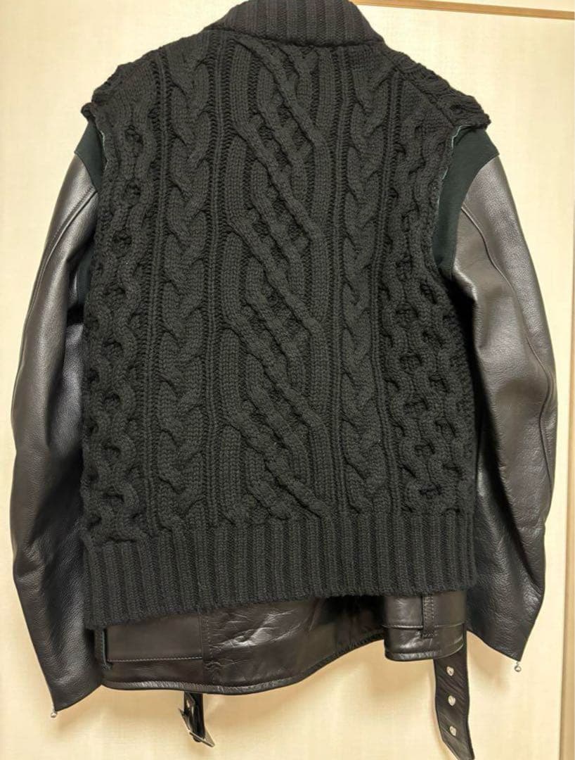 アンダーカバー 30周年 sacaiコラボ　ニットドッキングライダース