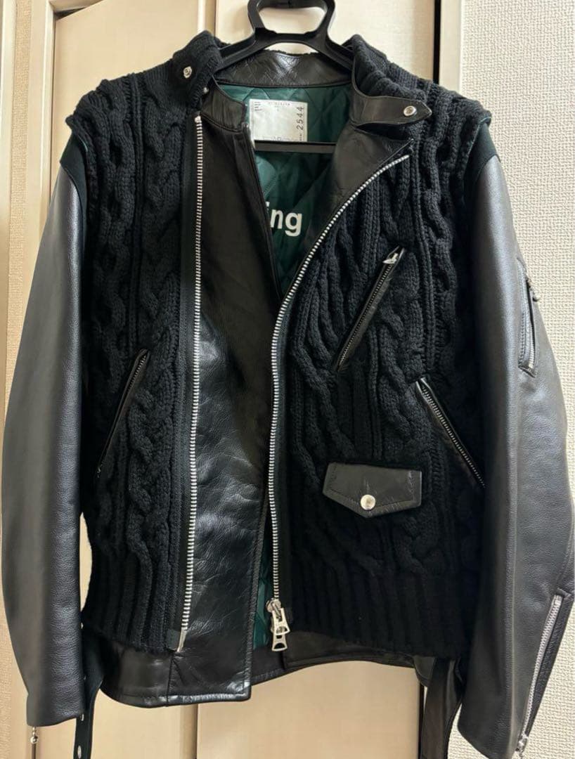 アンダーカバー 30周年 sacaiコラボ　ニットドッキングライダース