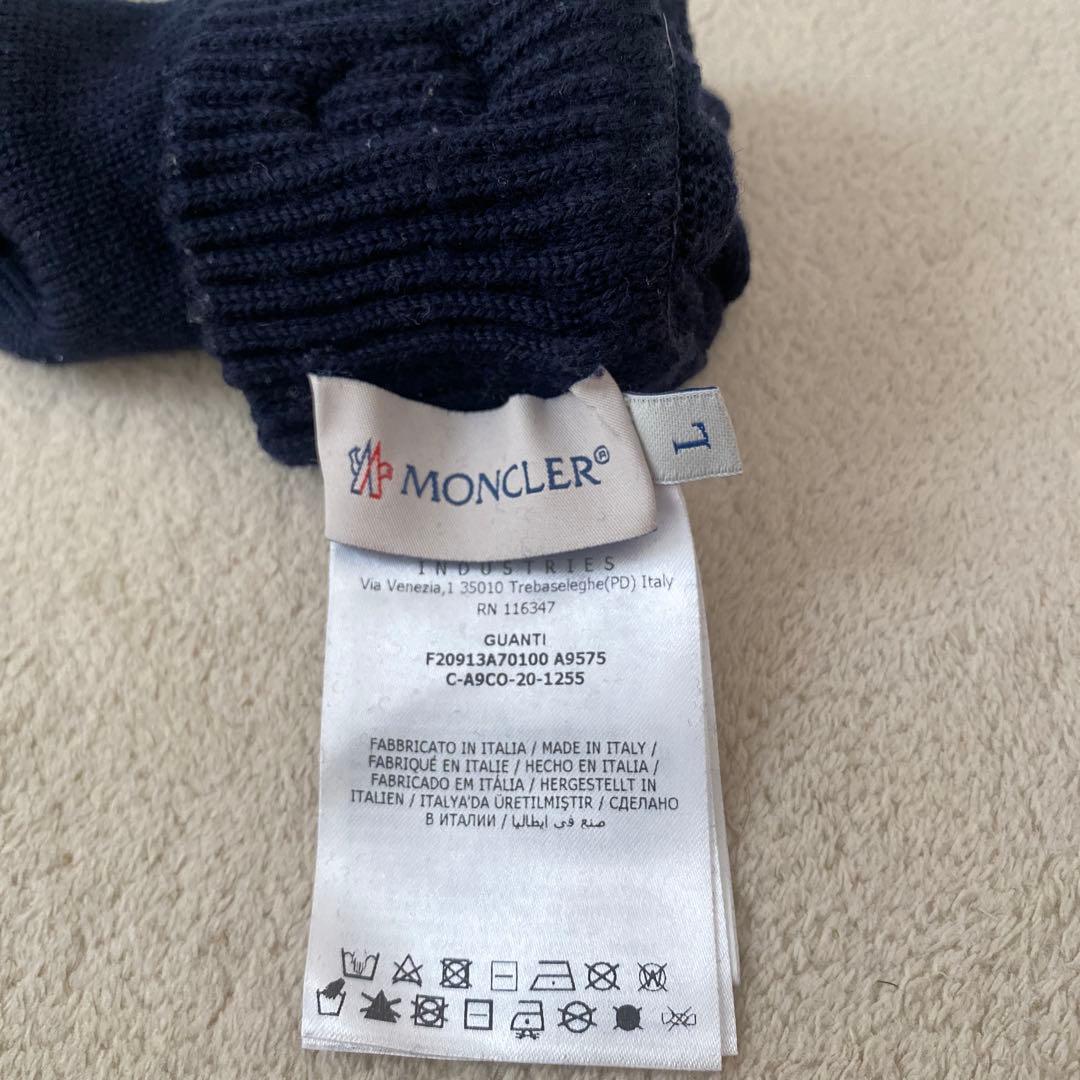 モンクレール　ニット手袋　メンズ