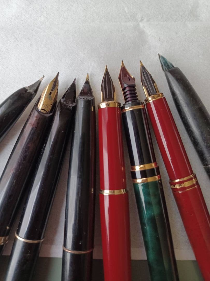 万年筆　14k　など　8本　ジャンク　まとめ　レトロ　刻印あり