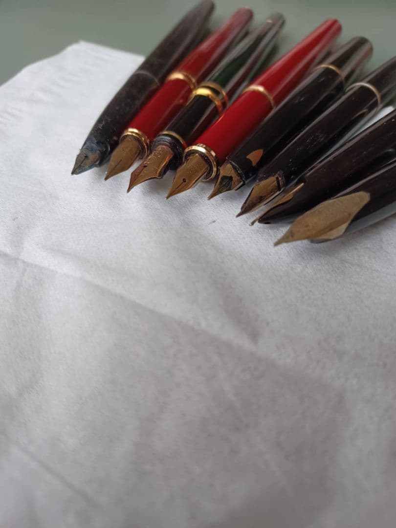 万年筆　14k　など　8本　ジャンク　まとめ　レトロ　刻印あり