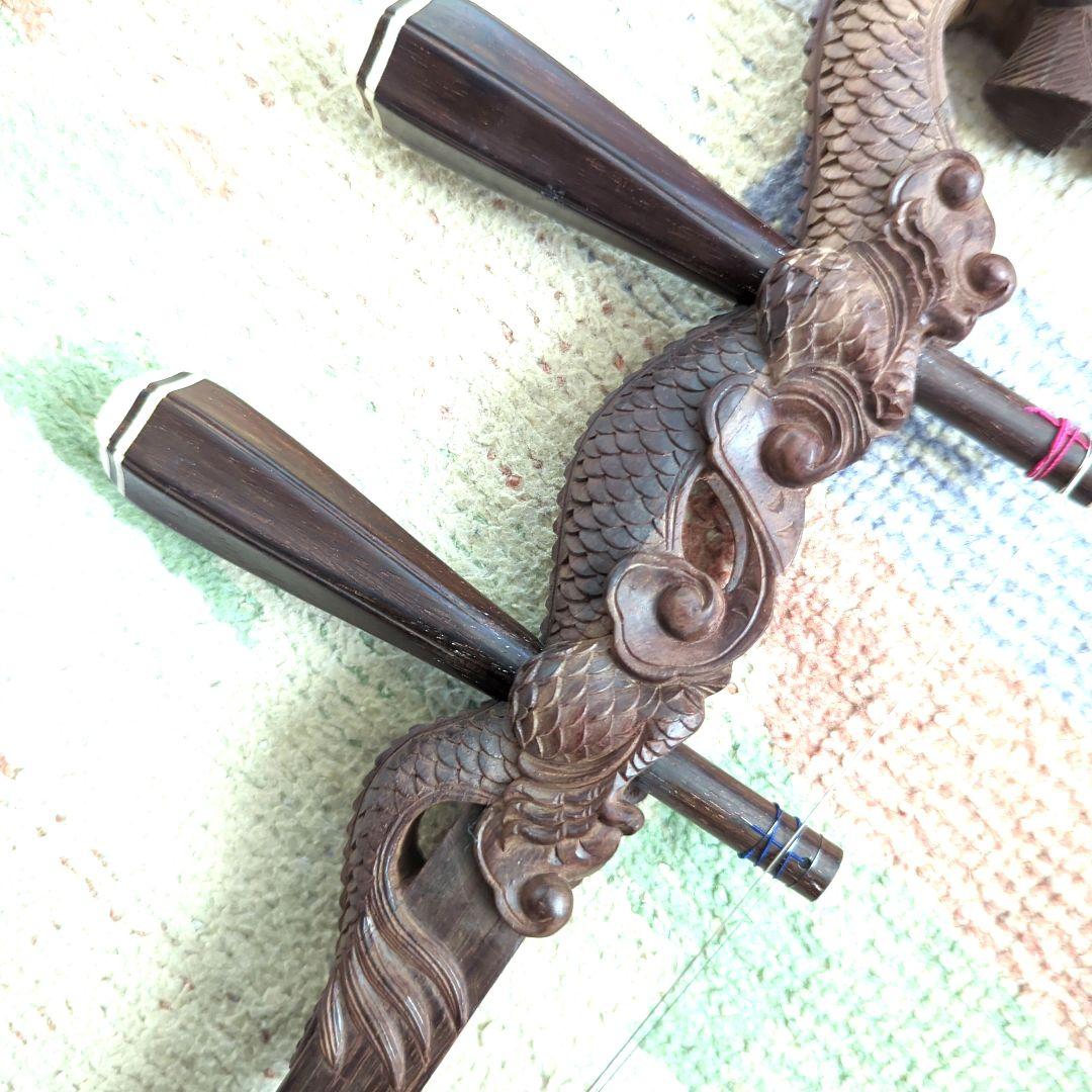 胡涵柔製作 最上級明清老紅木 龍彫刻 11