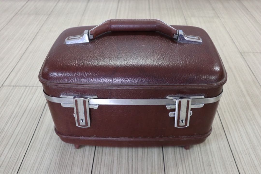 アメリカン　ヴィンテージ　家具　ツールボックス　メイクボックス　ブラウン