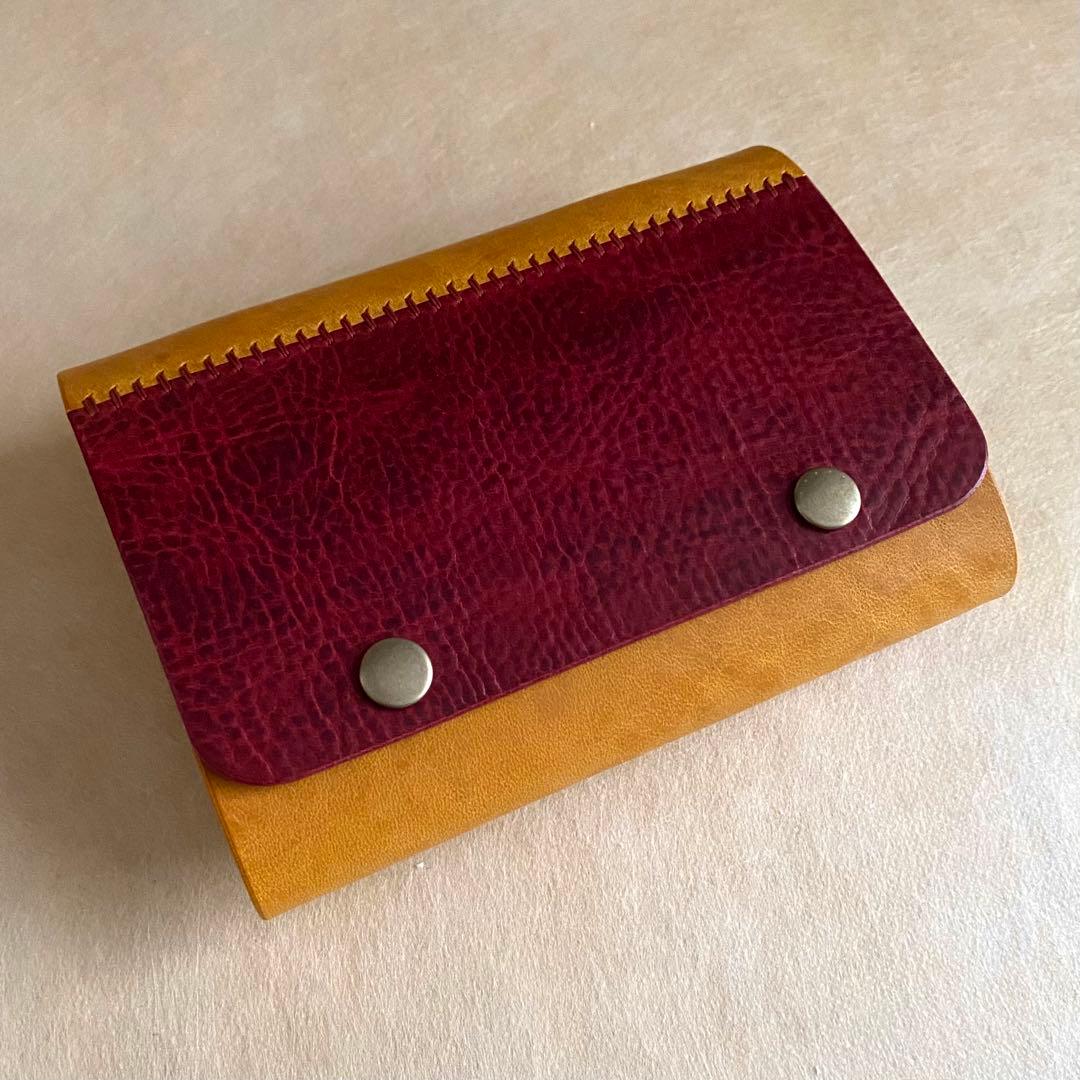 自由手帳 ミニ6 ワイン×イエロー