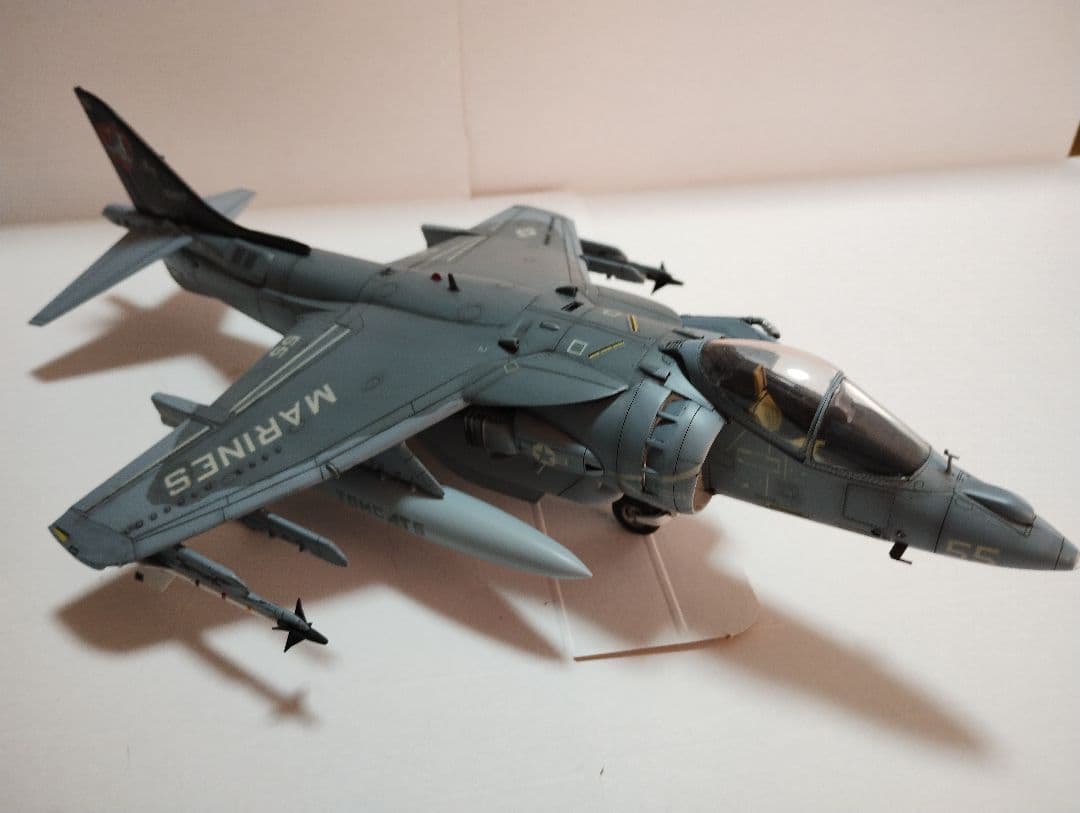 プラモデル完成機　1/48　AV-8BハリアーⅡ「ナイトアタック」