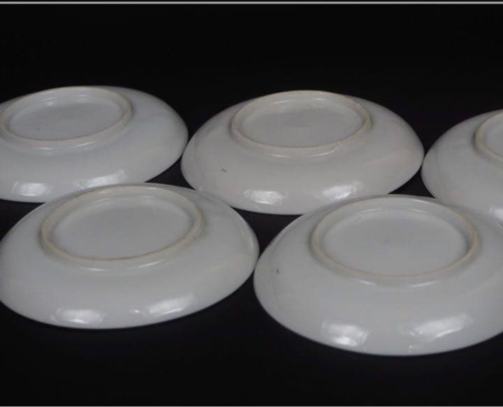 送料無料　幕末～明治　手書き達磨図小皿　径12.5ｃｍ