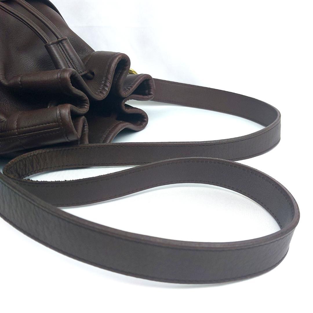 COACH コーチ オールドコーチ ショルダーバッグ 巾着型 USA製 ブラウン