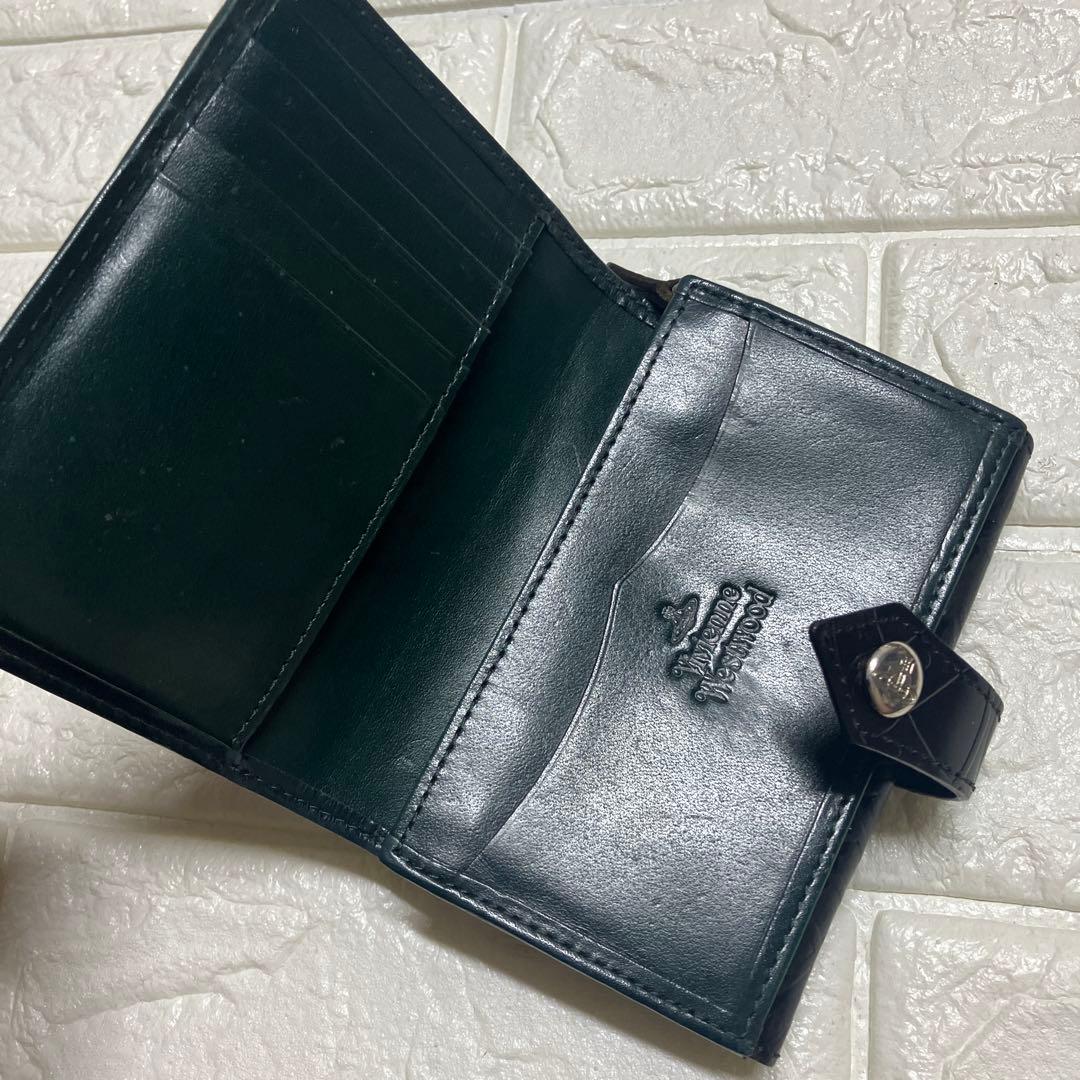 Vivienne Westwood 折り財布　財布　ブラック　グリーン