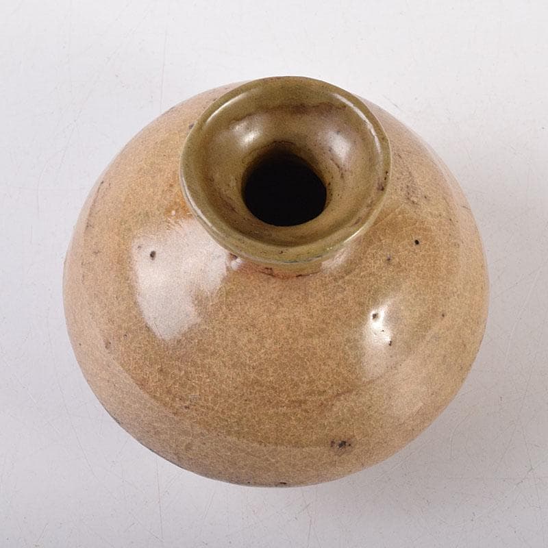 朝鮮美術　李朝　高麗青磁　徳利　M　R7868