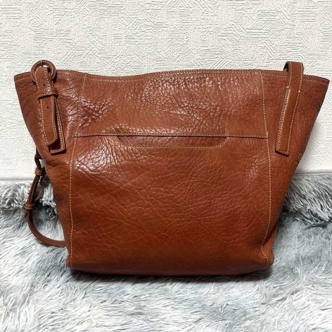 genten ゲンテン レザー ショルダーバッグ 2WAYバッグ ブラウン