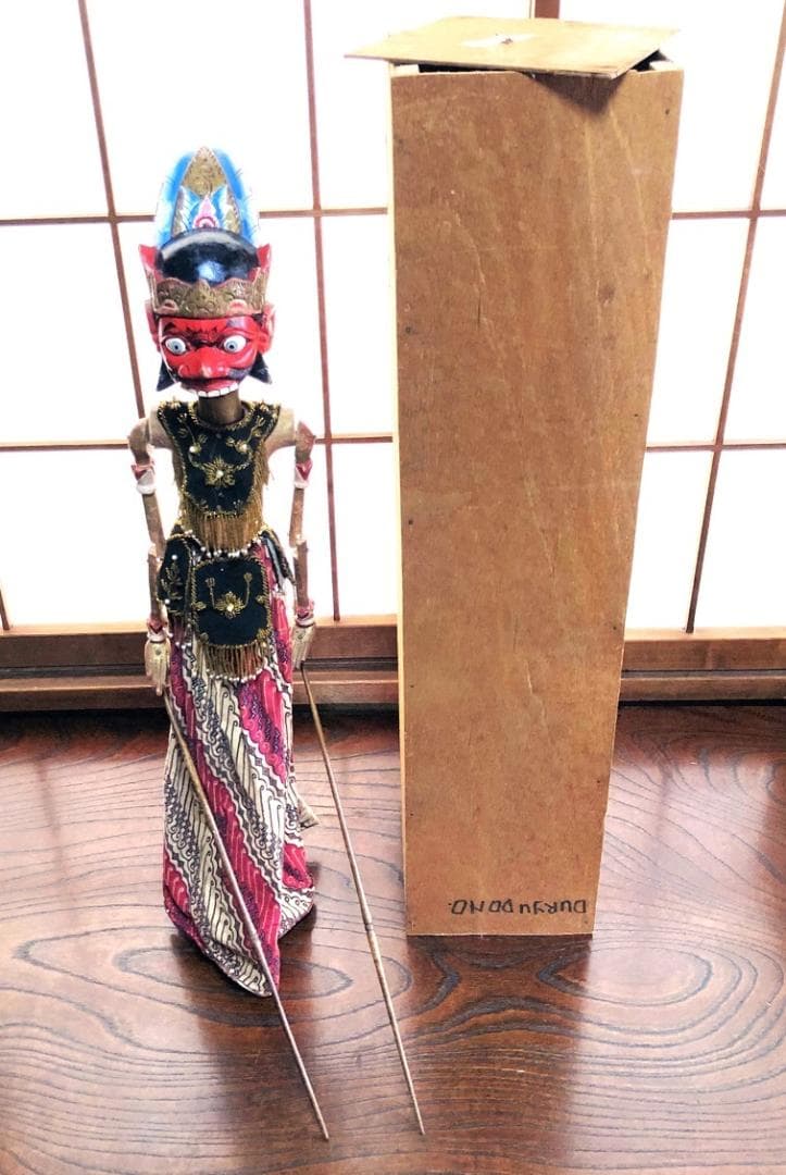 【 ドゥルユドノ（Duryudana）】 アンティーク木偶人形　ワヤン・ゴレ