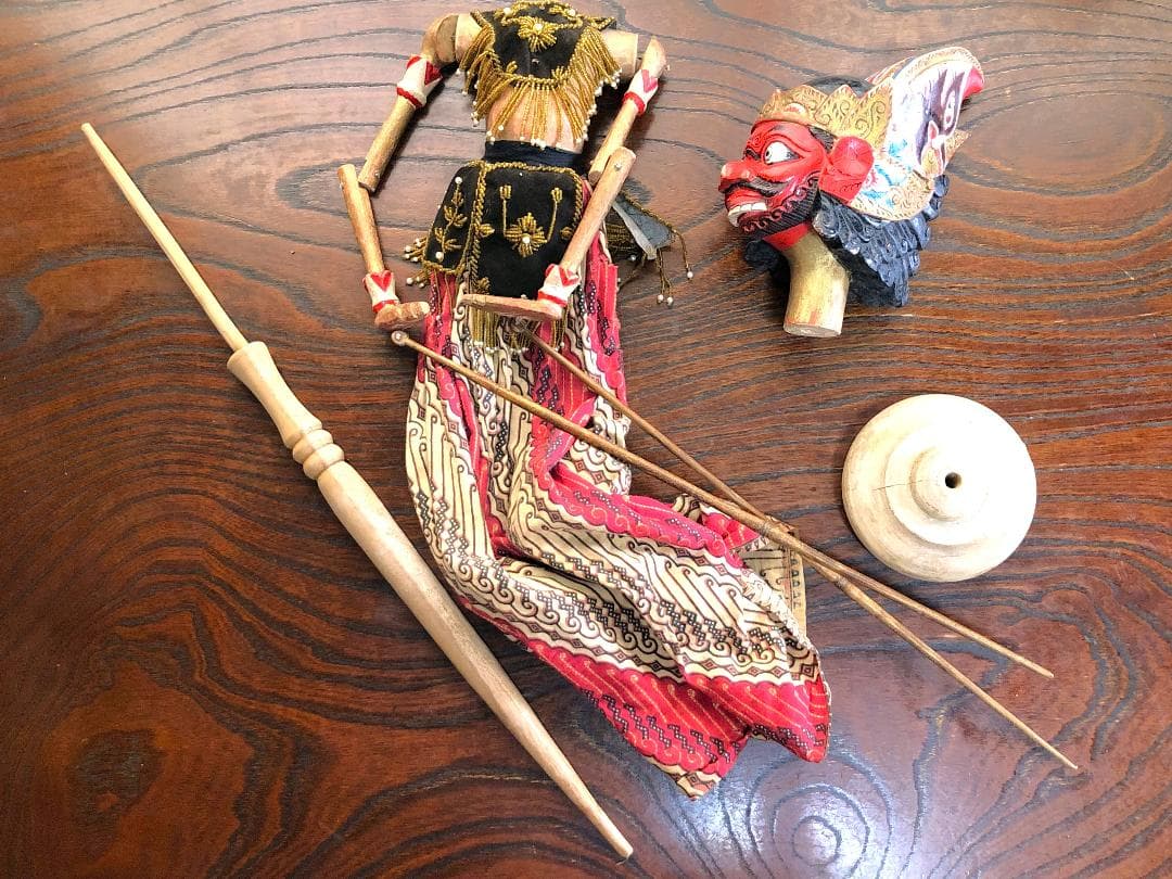 【 ドゥルユドノ（Duryudana）】 アンティーク木偶人形　ワヤン・ゴレ