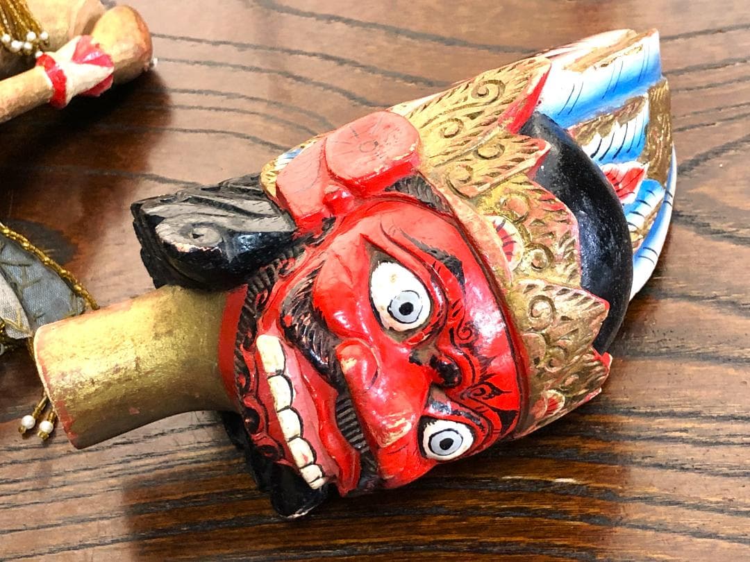 【 ドゥルユドノ（Duryudana）】 アンティーク木偶人形　ワヤン・ゴレ