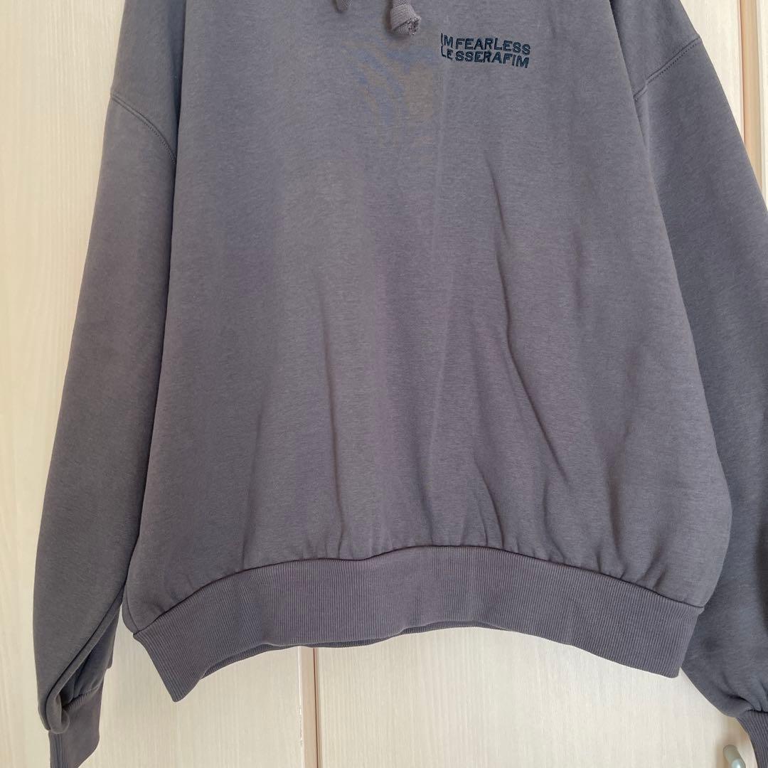 【MURUA】パーカーコラボルセラフィム　裏起毛　ルーズ フーディースウェットF