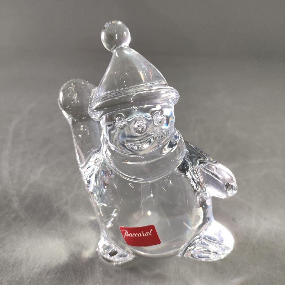 A1076-5/Baccarat/バカラ/スノーマン/オブジェ/置物/雪だるま/