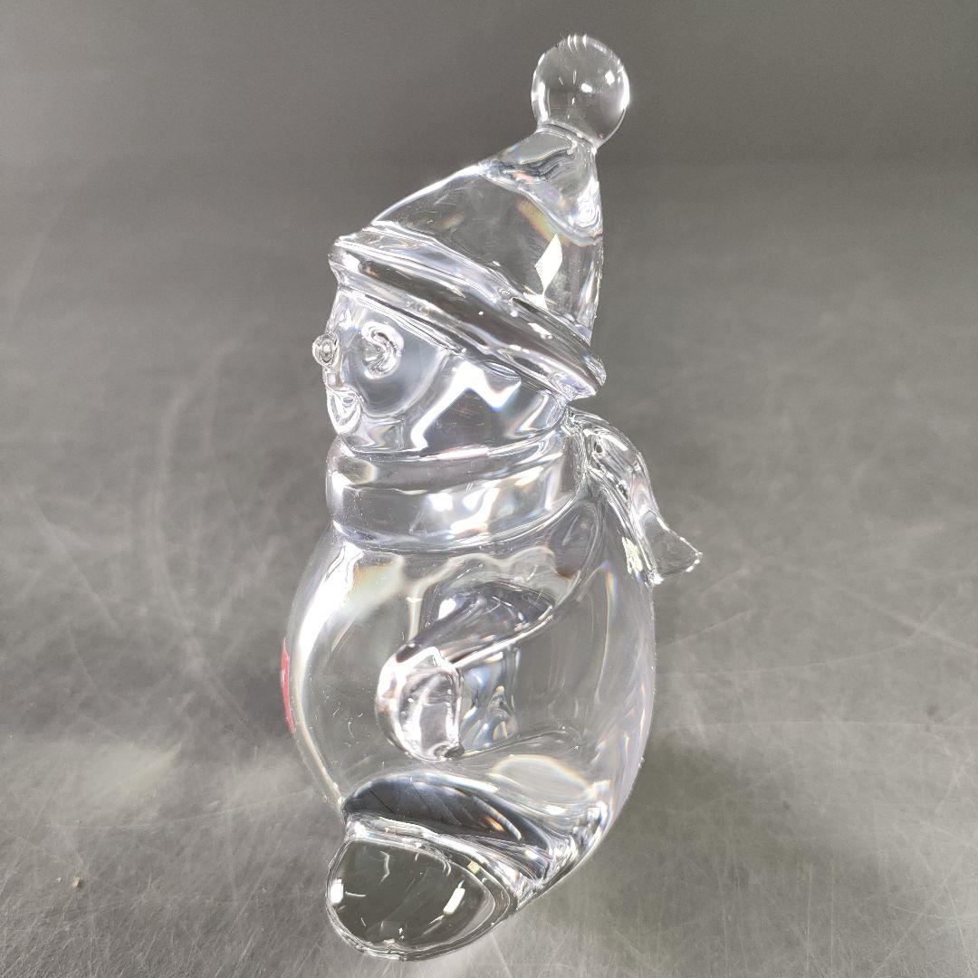 A1076-5/Baccarat/バカラ/スノーマン/オブジェ/置物/雪だるま/