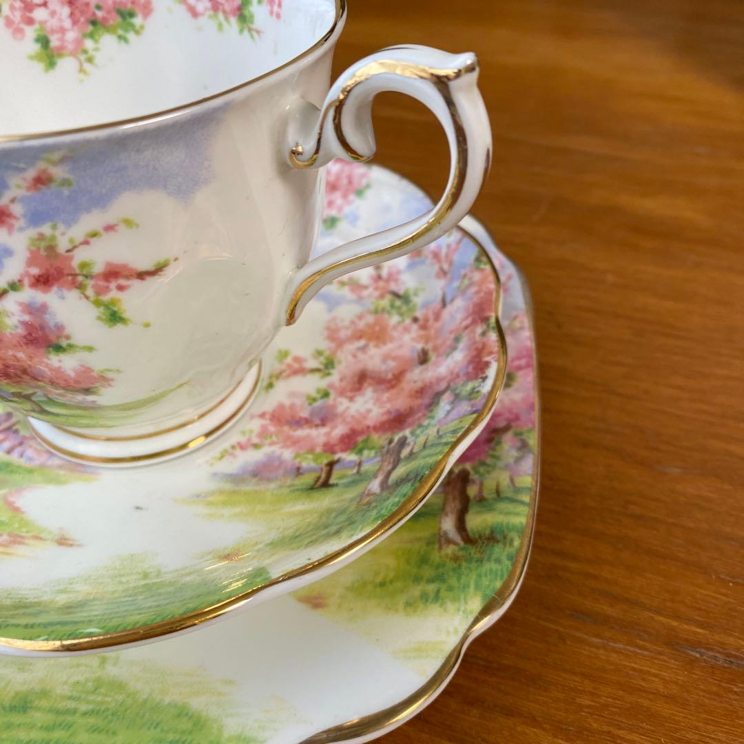 【特価ラスト1点】ロイヤルアルバート　ブロッサムタイム　カップ　ソーサー　トリオ