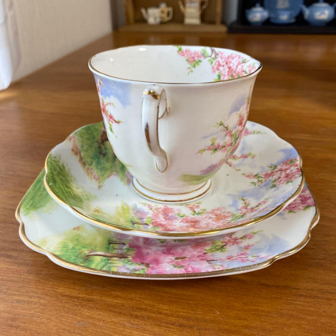 【特価ラスト1点】ロイヤルアルバート　ブロッサムタイム　カップ　ソーサー　トリオ