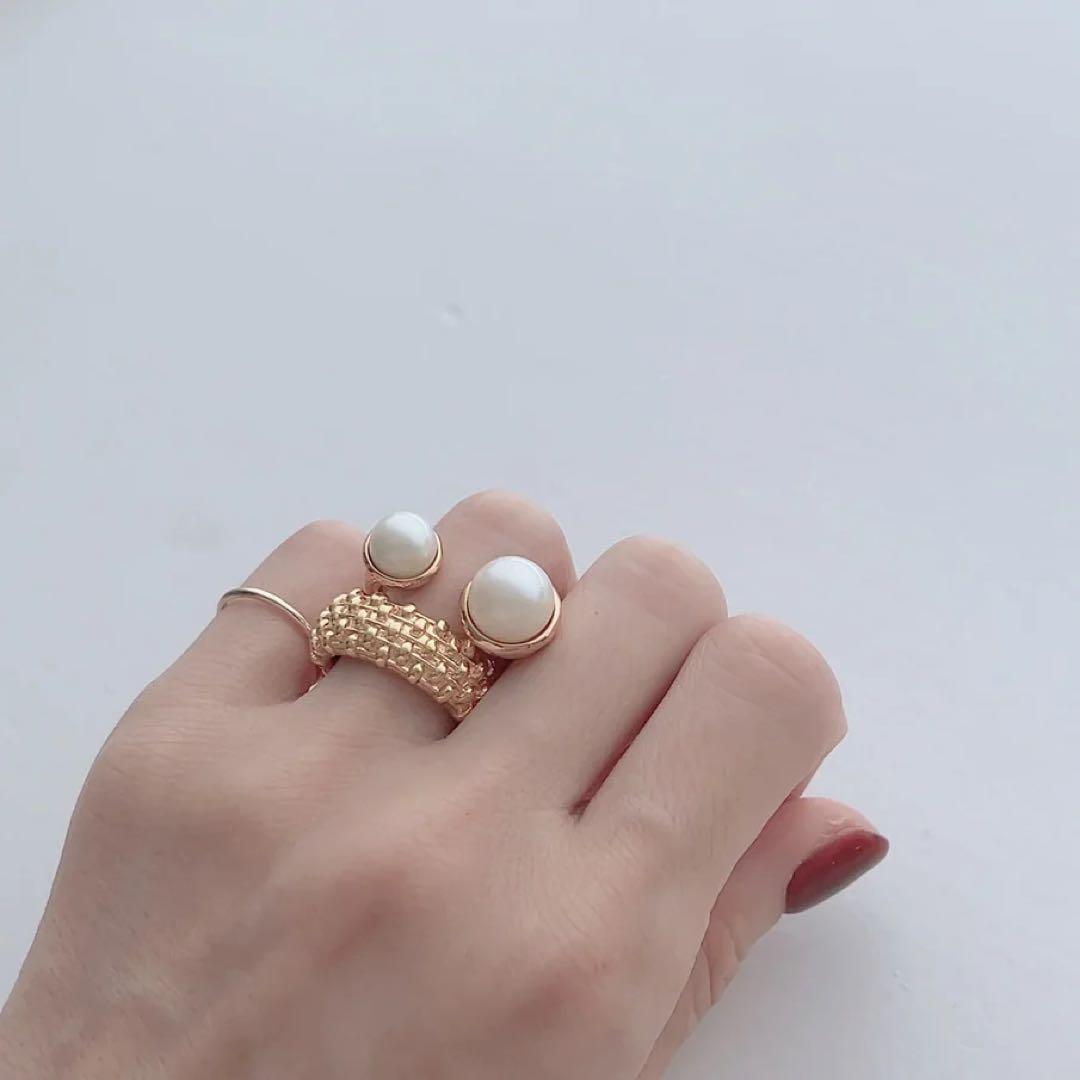【CHIEKO +】tweed ring ツイードリング #13