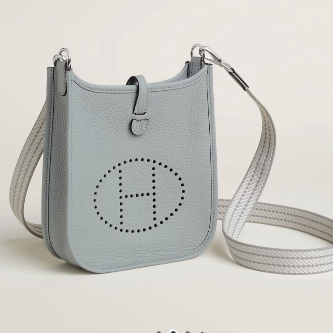 r*o様 新品未使用【HERMES】エブリンミニ　ブルーグラシエ グレージュパー