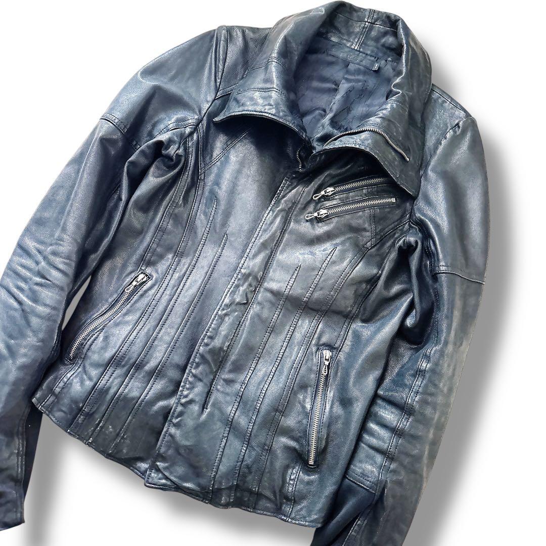 ジャケット・アウター FUGA goat leather riders jacket 00s Y2K