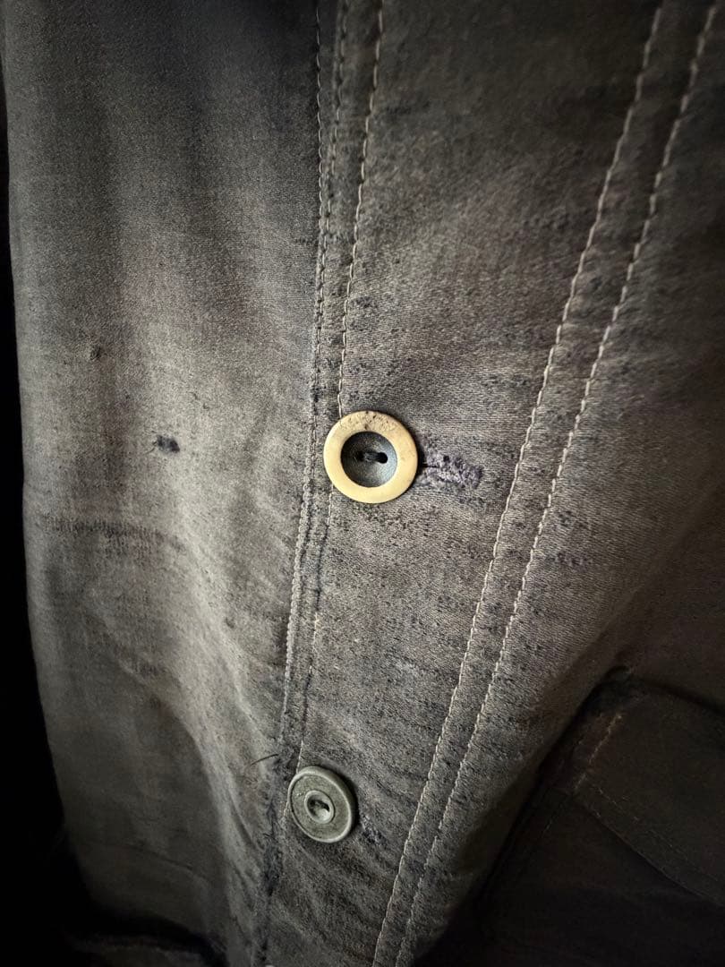 40s ブラックモールスキンジャケット Le Mont St Michel