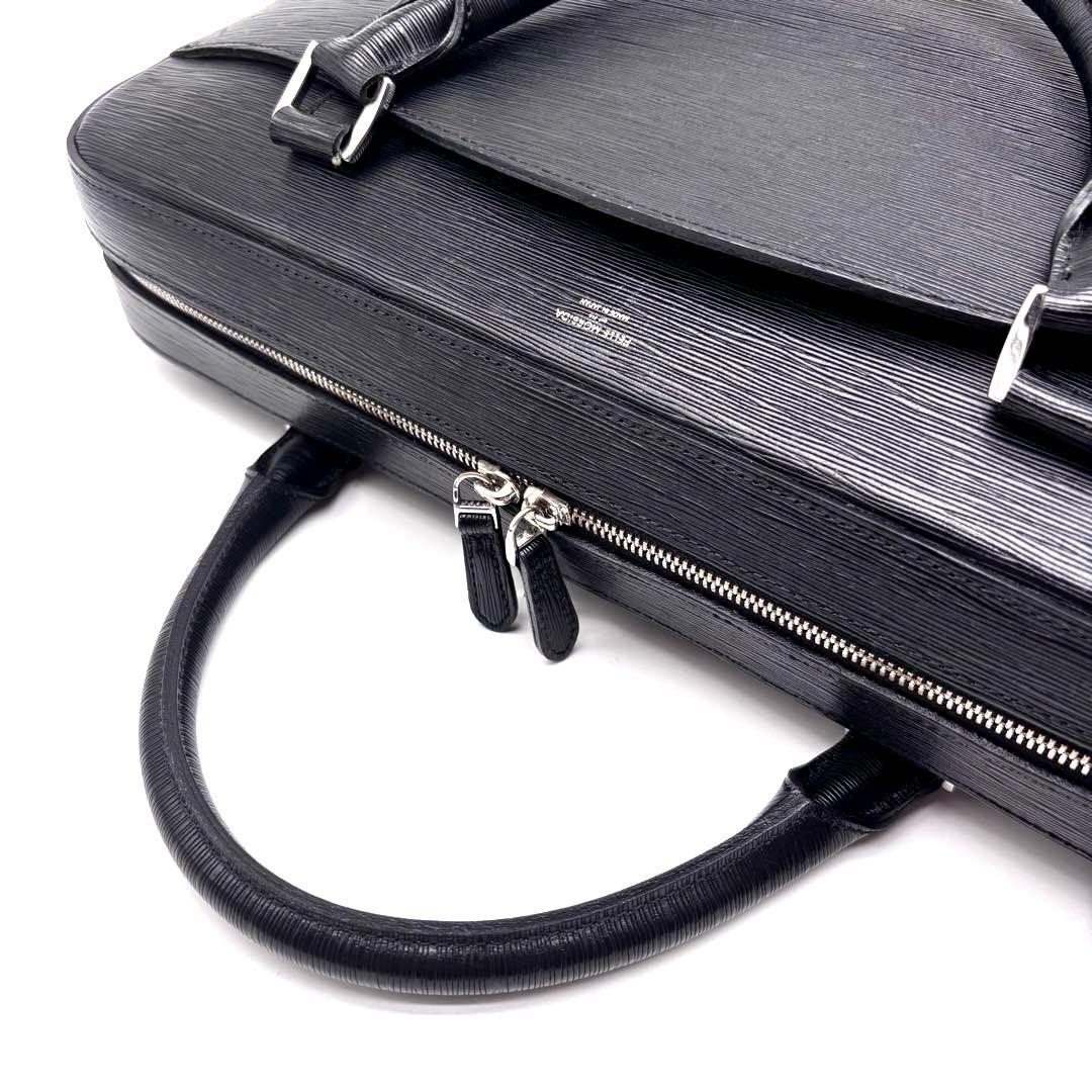 ✨極美品✨タグ付✨ペッレモルビダ　キャピターノ　2way　B4可　保存袋付き　黒