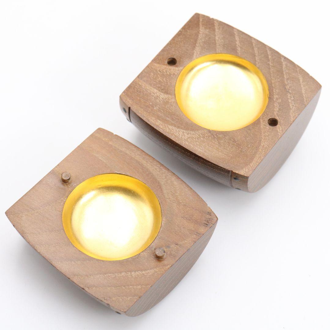 祥桑軒 光寿作 桑太鼓香合 茶道具 共箱共布　C896