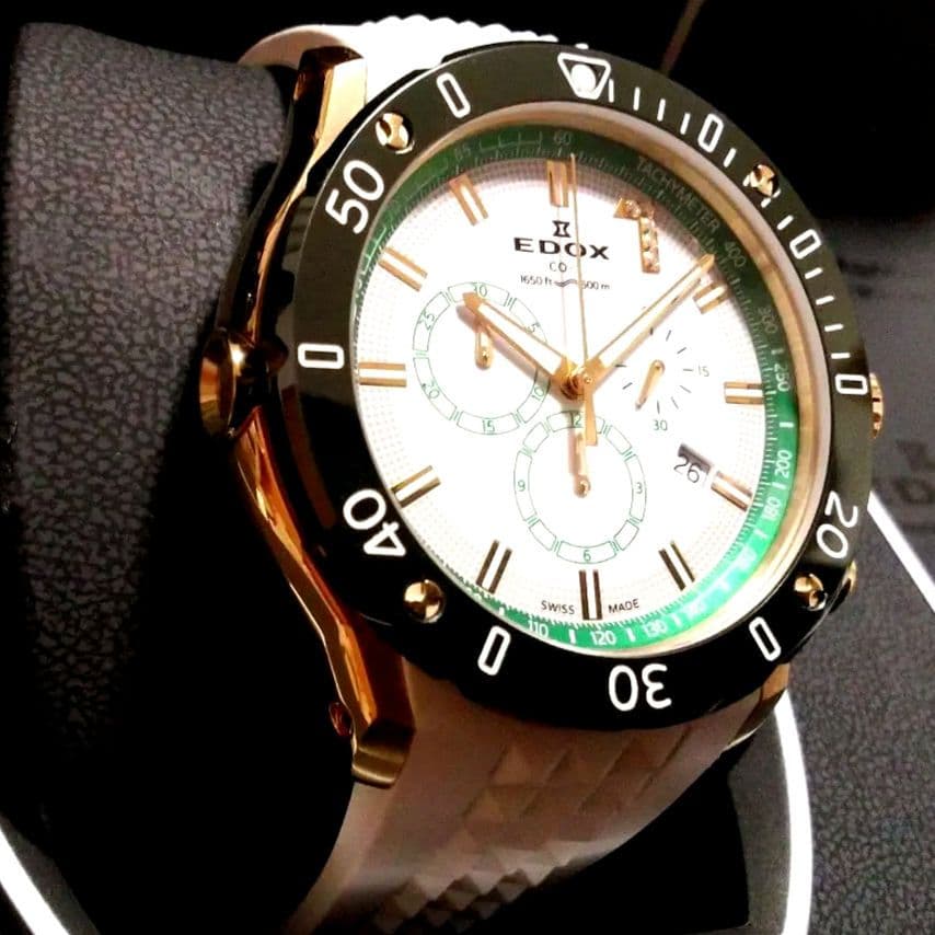 EDOX■限定300■ダイヤ■現行モデル■500M防水