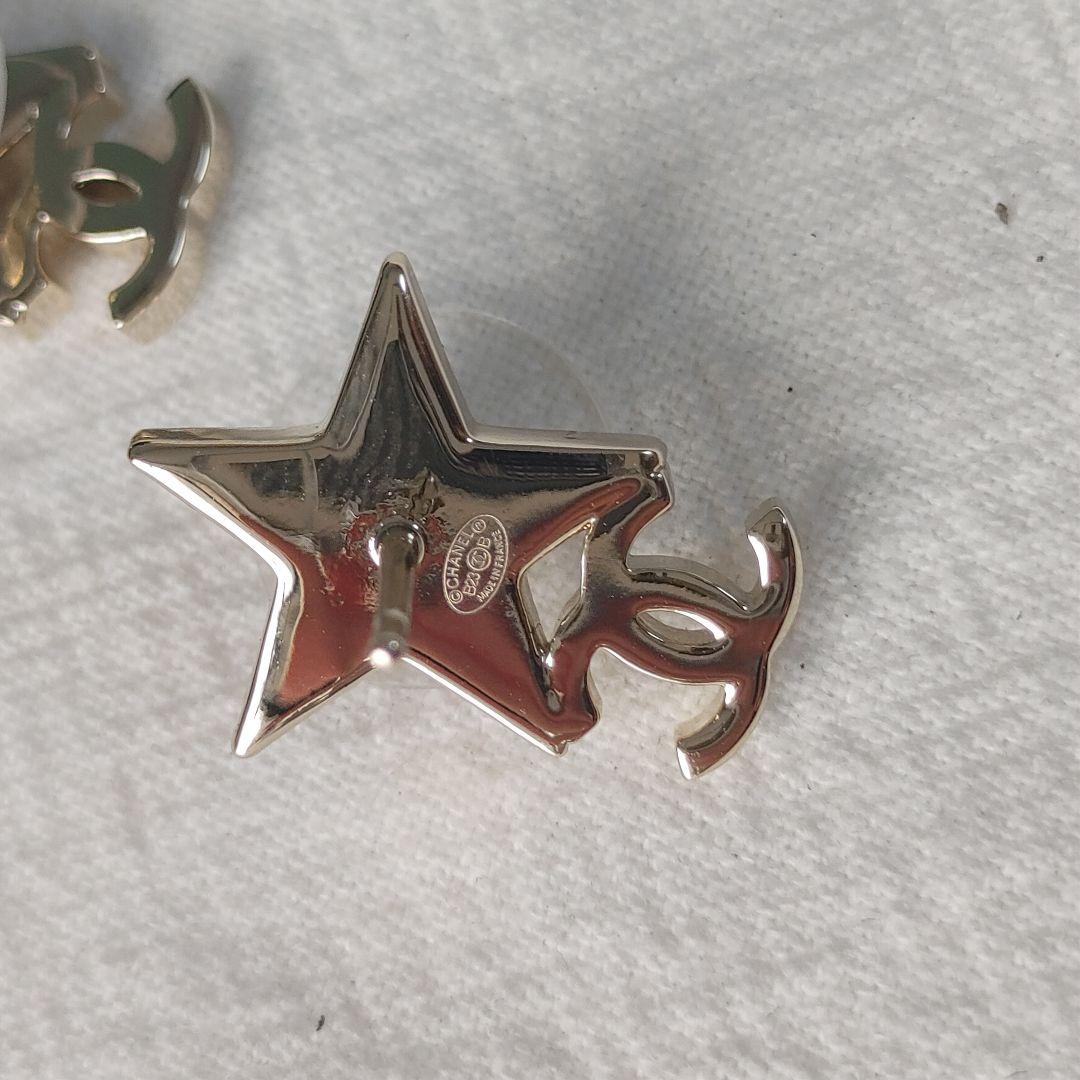 CCマーク スター 星 ピアス ラインストーン