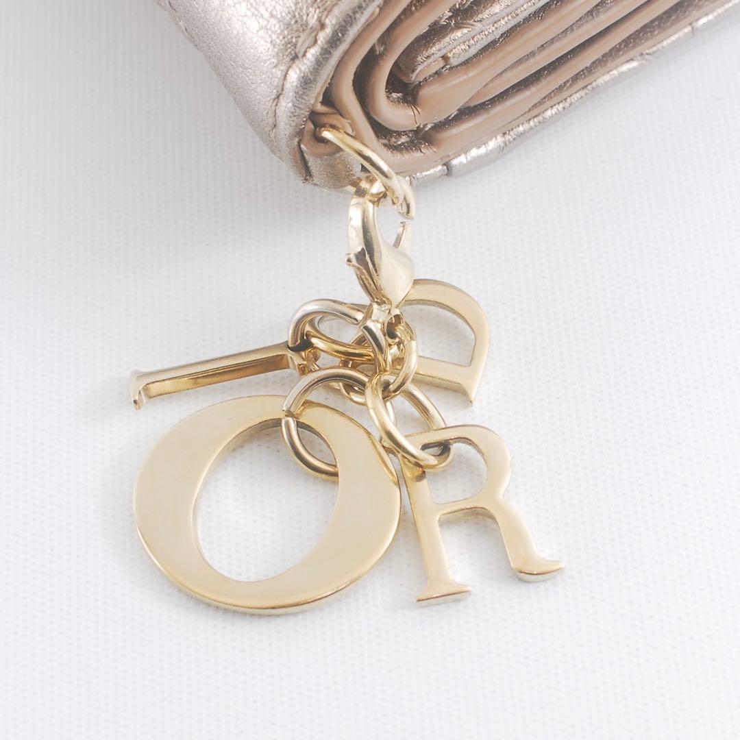 美品＊Lady Dior＊ディオール＊ロータスウォレット＊カナージュ＊三つ折り