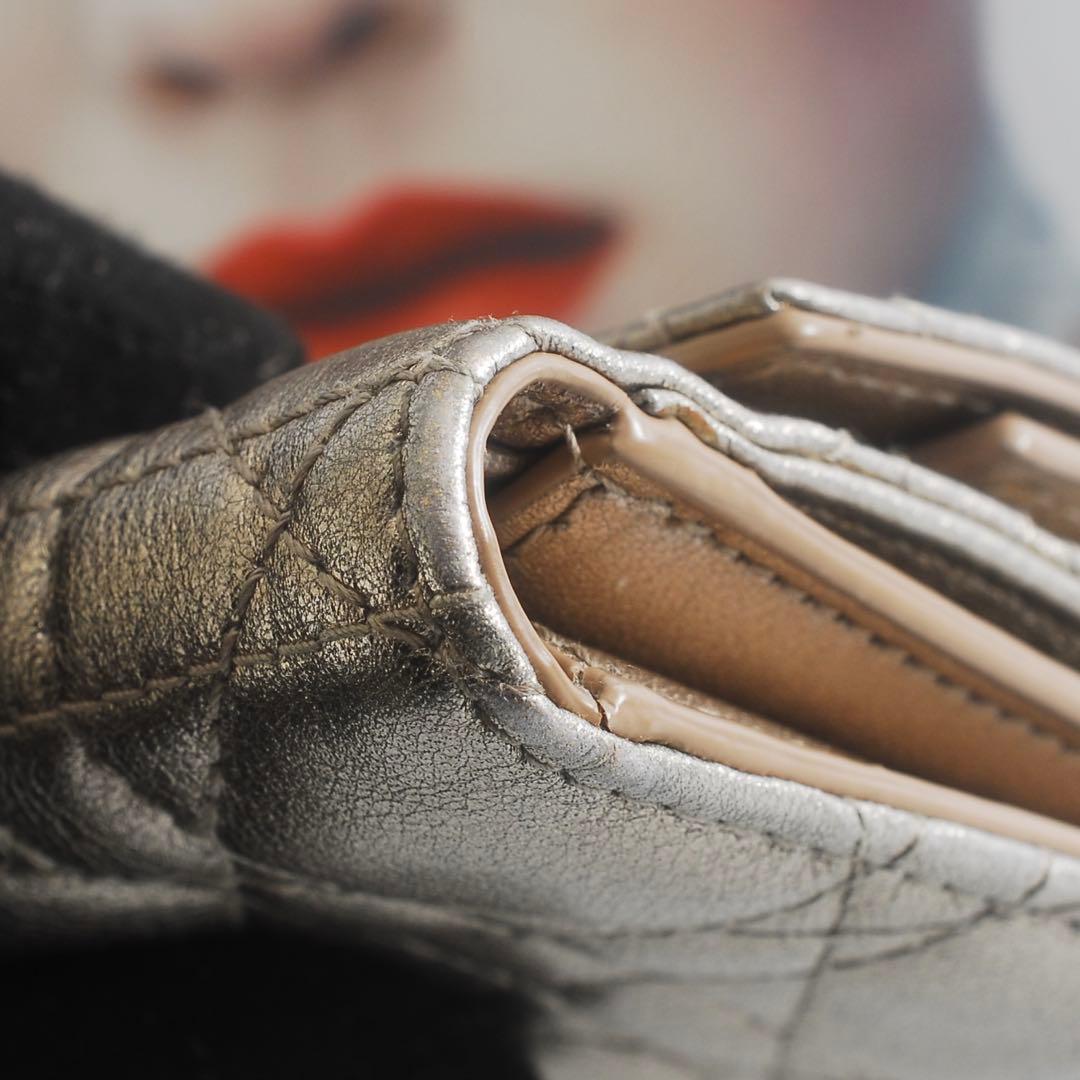 美品＊Lady Dior＊ディオール＊ロータスウォレット＊カナージュ＊三つ折り