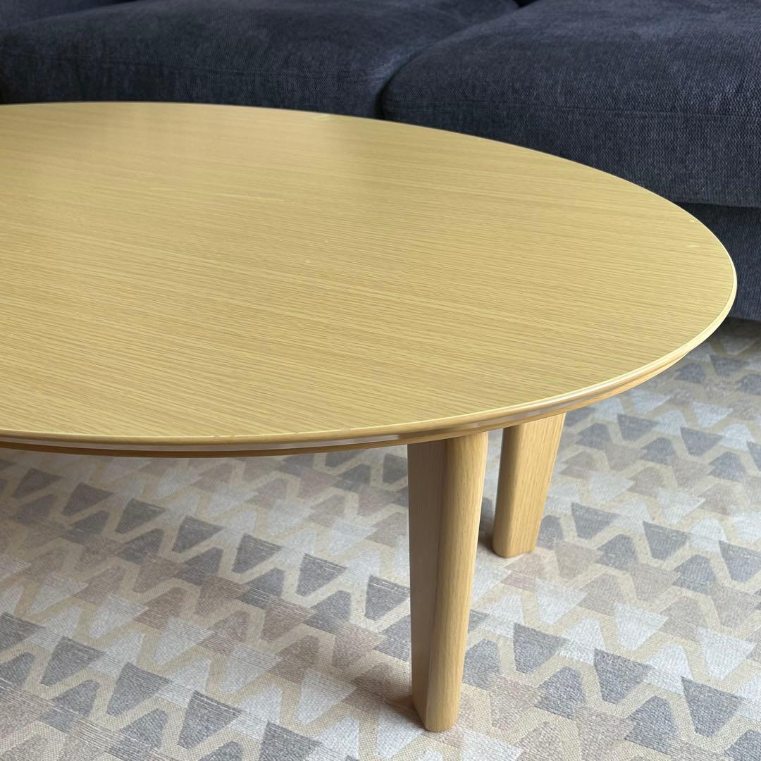 送料無料 ローテーブル 楕円形 こたつ リビングこたつ 速暖 布団レスこたつ