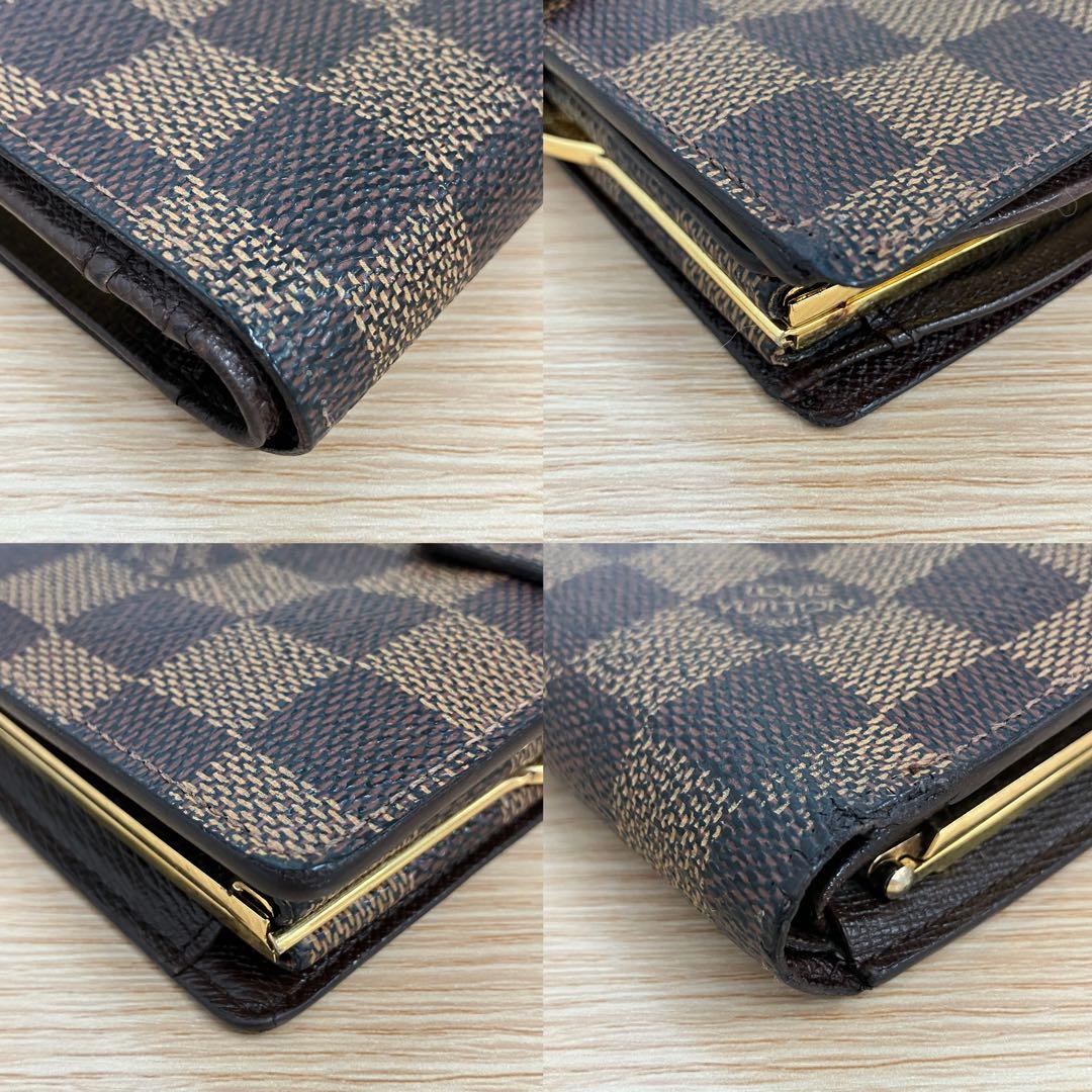《美品》 ルイヴィトン ダミエ ポルトモネ ビエ ヴィエノワ がま口 財布