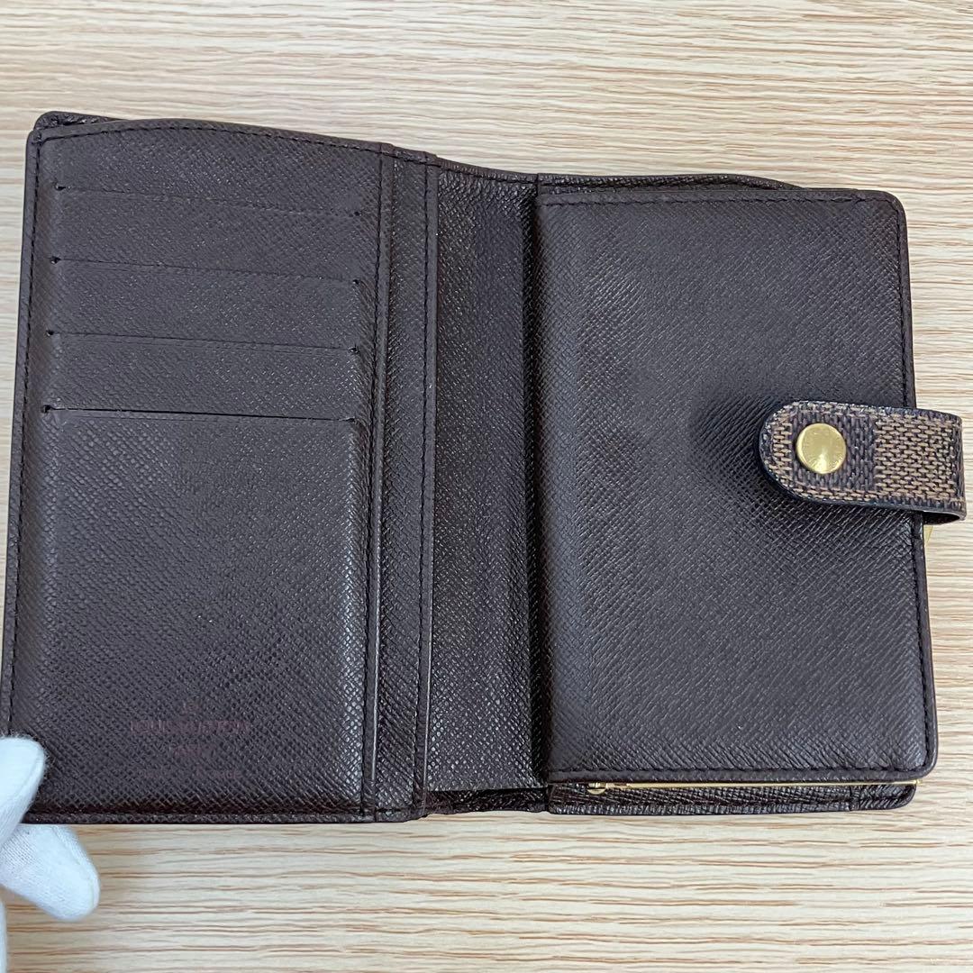 《美品》 ルイヴィトン ダミエ ポルトモネ ビエ ヴィエノワ がま口 財布