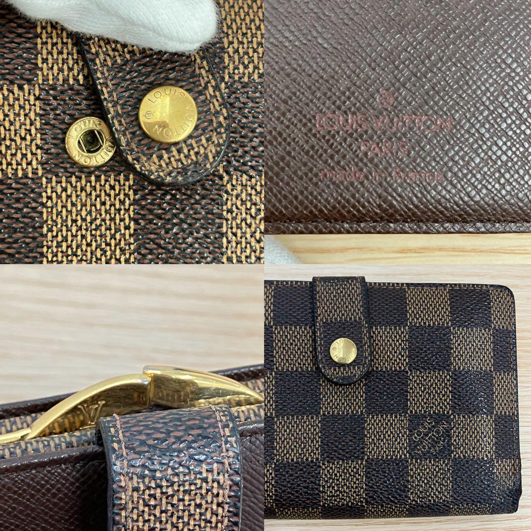 《美品》 ルイヴィトン ダミエ ポルトモネ ビエ ヴィエノワ がま口 財布