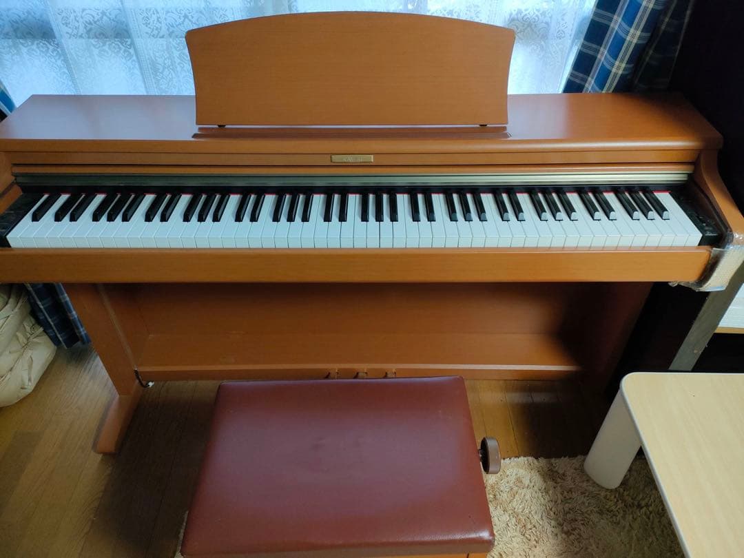 ブラウン 88鍵 デジタルピアノ ペダル付き