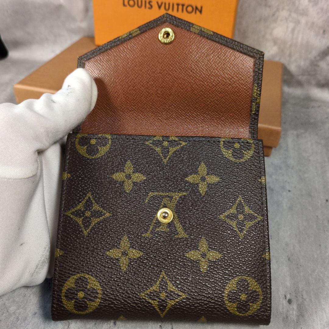 LOUIS VUITTON モノグラム ポルトモネビエカルトクレディ三つ折り財布
