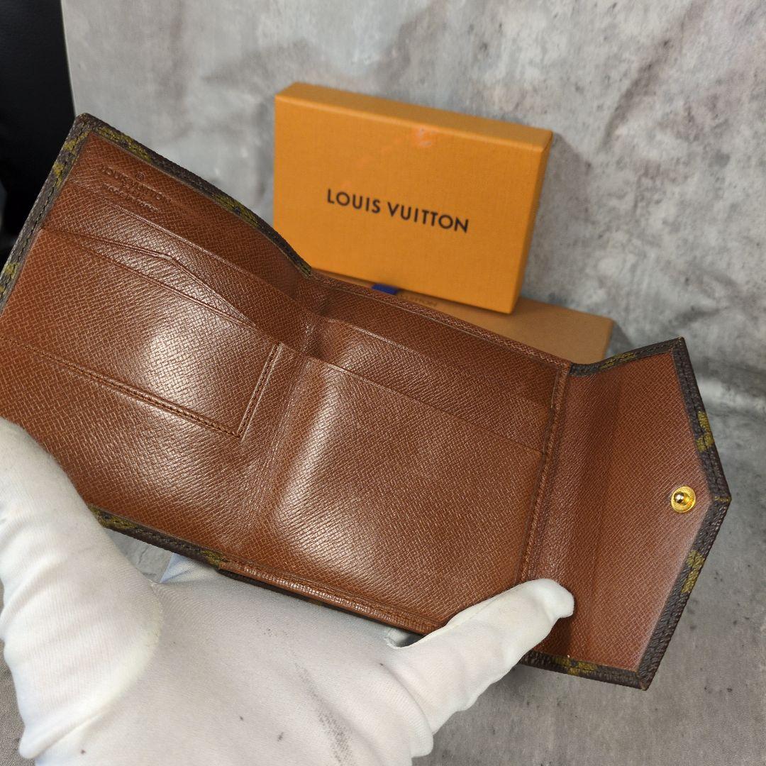 LOUIS VUITTON モノグラム ポルトモネビエカルトクレディ三つ折り財布
