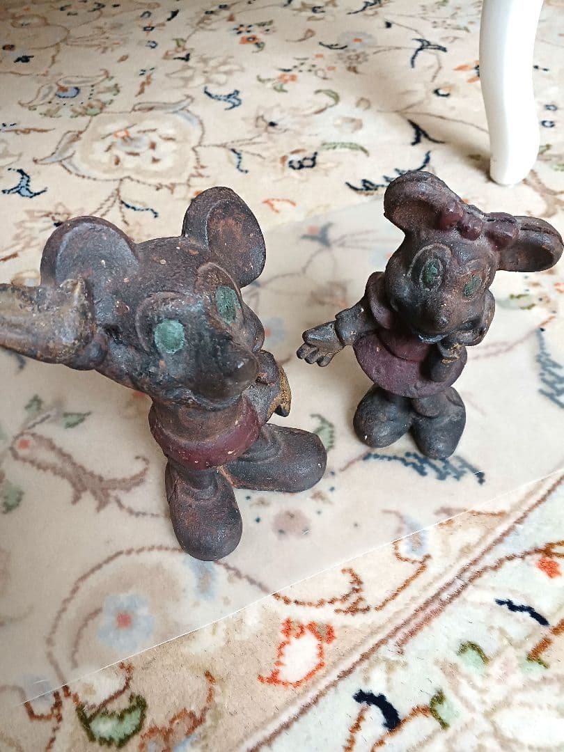 ミッキーマウス ミニーマウス鉄製貯金箱セット ディズニーヴィンテージコレクション