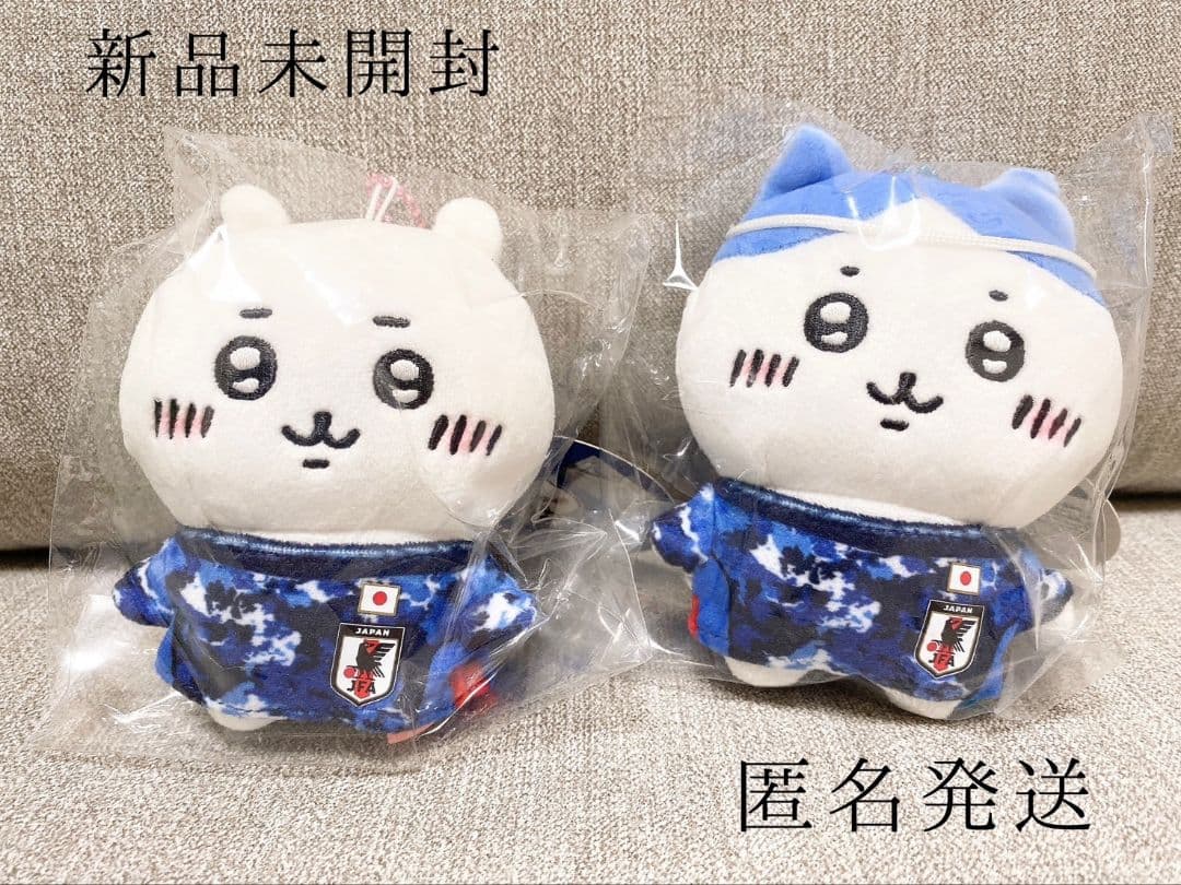 【未開封タグ付】ぷちミニマスコット(ちいかわ・ハチワレ)サッカー日本代表ver.