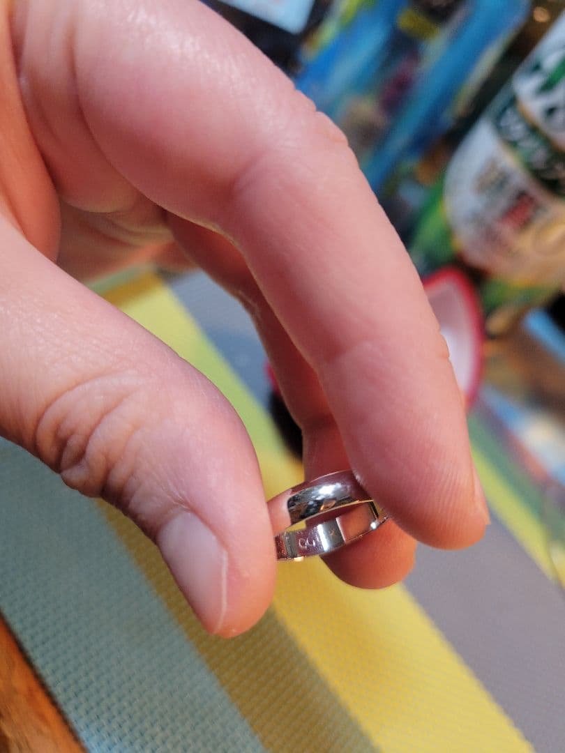 リング ホワイトゴールド 14K 結婚指輪 ファッションリング レディース