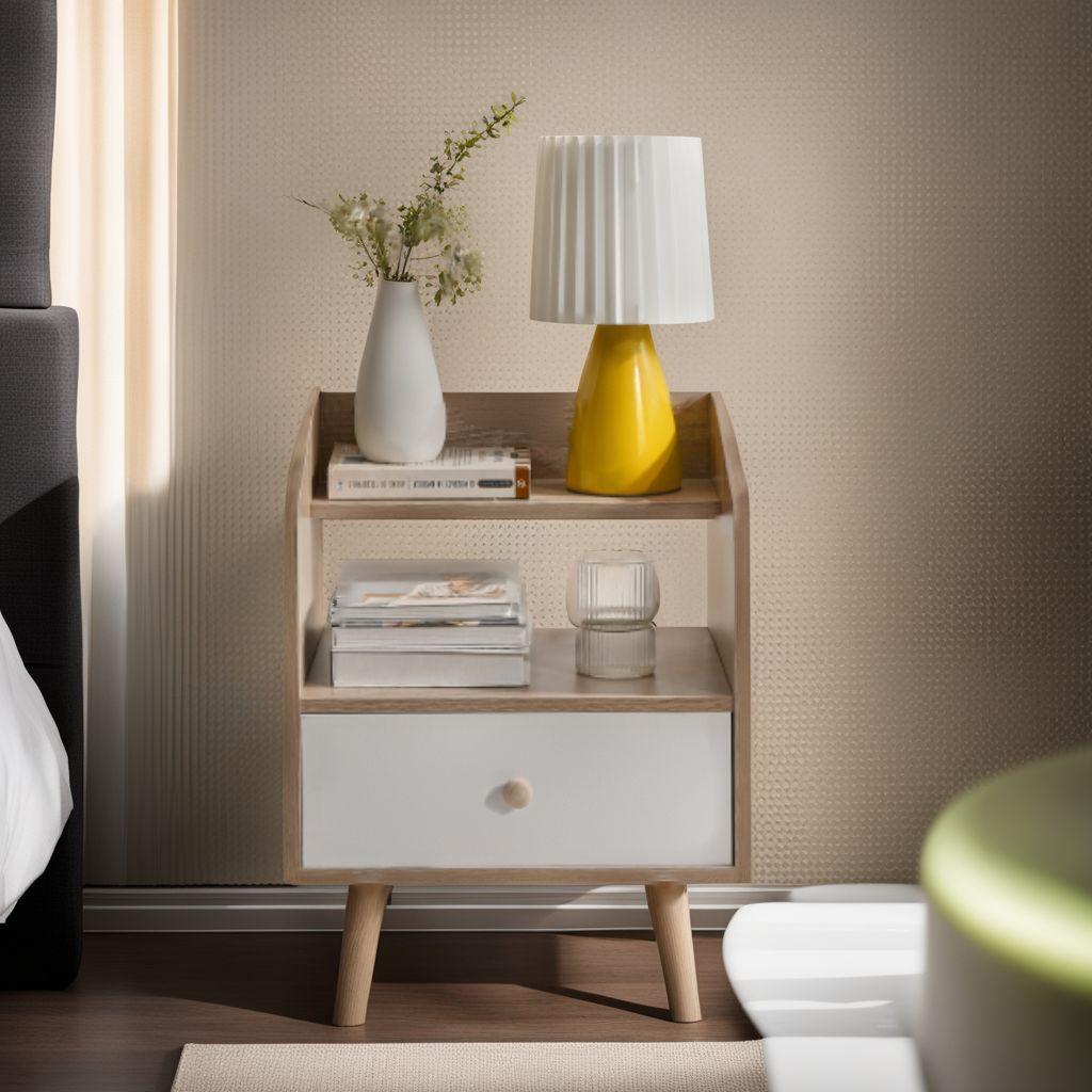 ☆サイドテーブル ナイト ベッド周り収納 多機能 引出し　北欧
