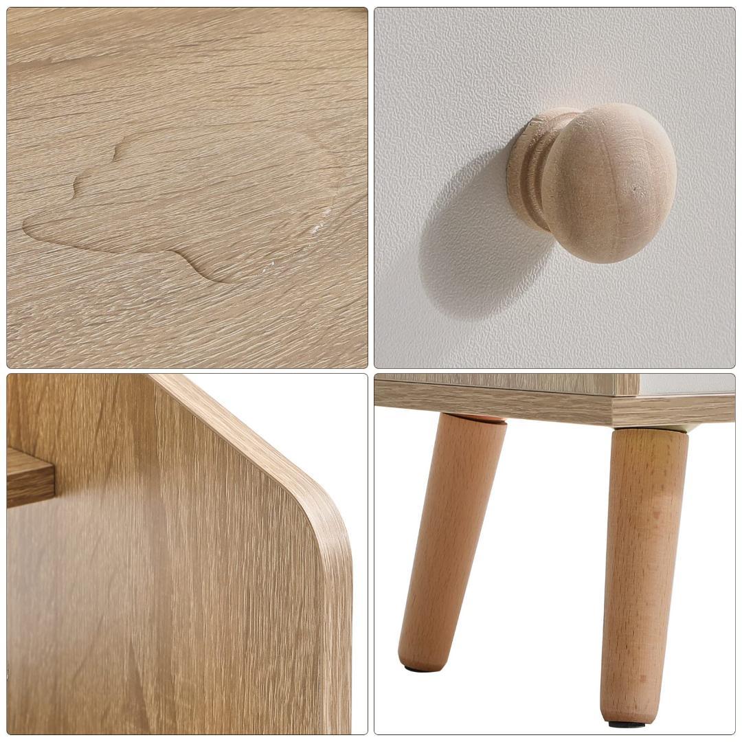 ☆サイドテーブル ナイト ベッド周り収納 多機能 引出し　北欧