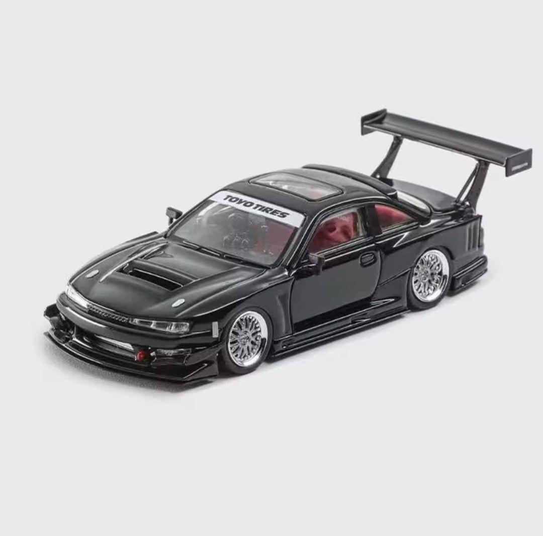 MORTAL 1/64 日産 シルビア S14 GT-SPEC V2 ブラック