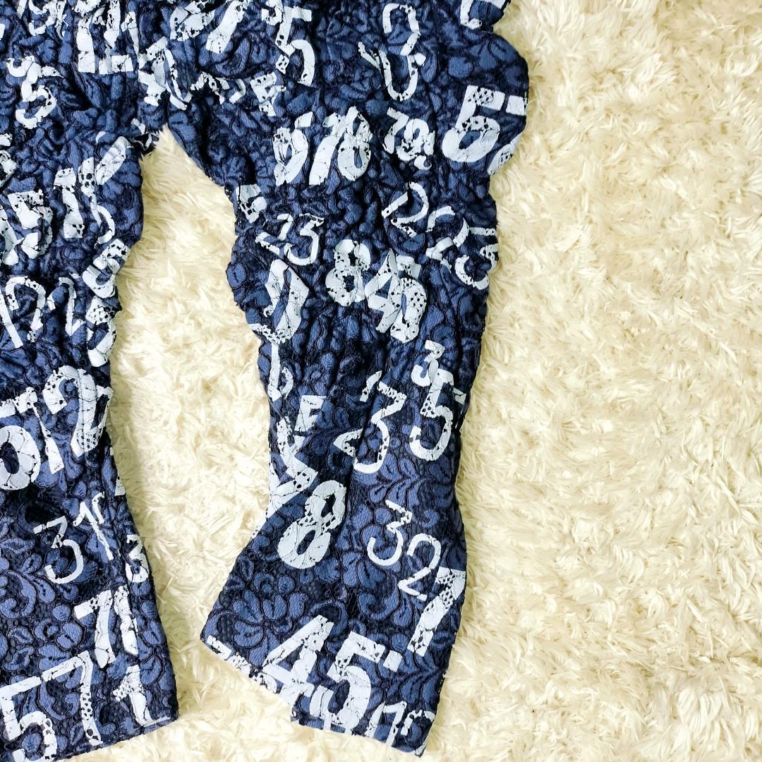 【希少】 コムデギャルソンオムプリュス シャーリング ナンバープリントパンツ