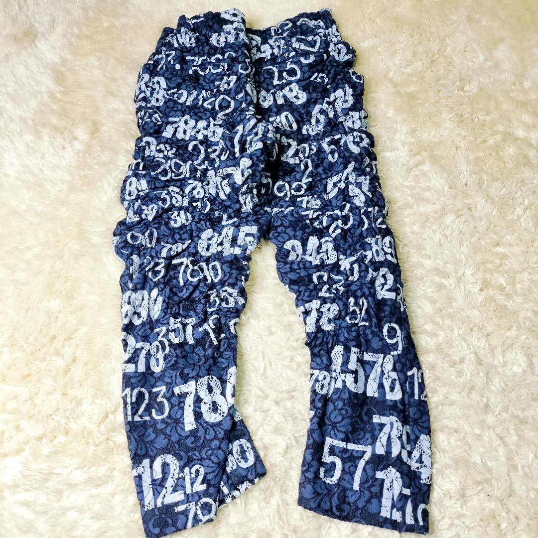 【希少】 コムデギャルソンオムプリュス シャーリング ナンバープリントパンツ